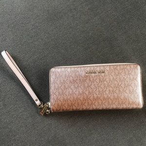 Rose Gold Metallic Michael Kors Wallet